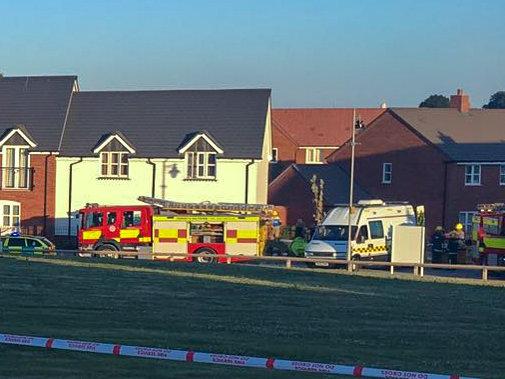  Police, fire crews and paramedics were called to the property on Saturday