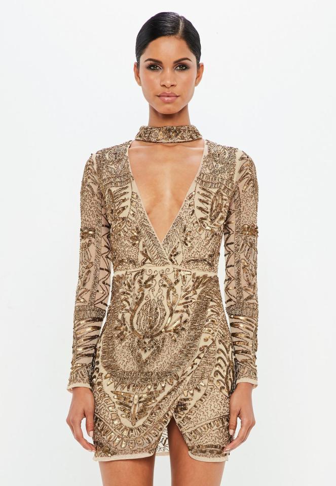  Dazzle like a queen in this embellished dress from Missguided