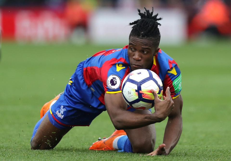  Wilfried Zaha could now follow Yohan Cabaye out of Crystal Palace