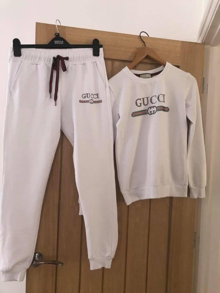  Gucci tracksuits normally cost thousands of pounds – but counterfeits are being sold for much cheaper on Facebook Marketplace