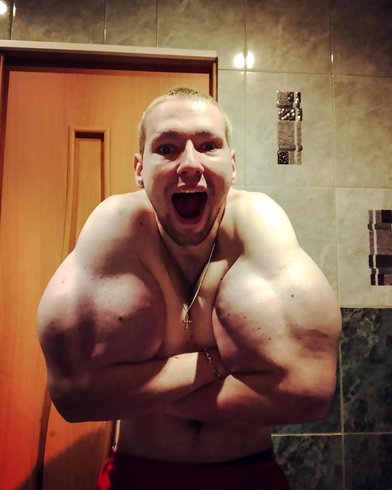 But there is just no stopping Kirill Tereshin on his bizarre quest for the ultimate body