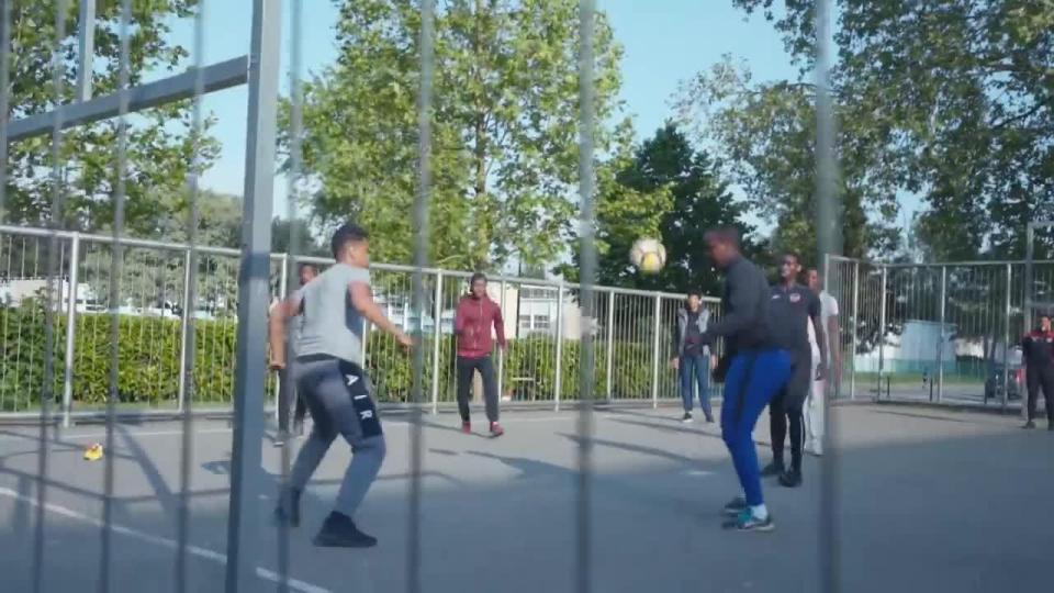  Dembele regularly showed off his skills in this playground,