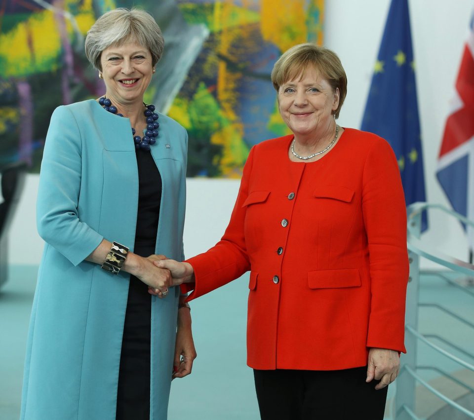  Theresa May met Angela Merkel in Berlin today