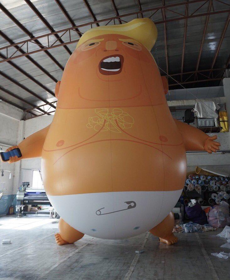  Sadiq Khan approved a request to float the blimp during Donald Trump's visit