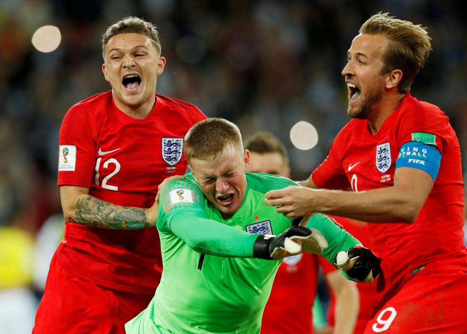  Pickford was the hero for England as his save inthe shoot-out helped England defeat Colombia on penalties on Tuesday