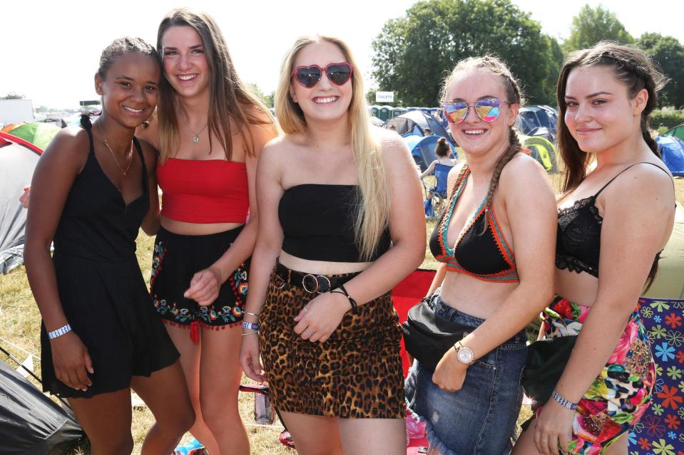  Revellers make the most of the on-going heatwave at the NASS Festival in Somerset