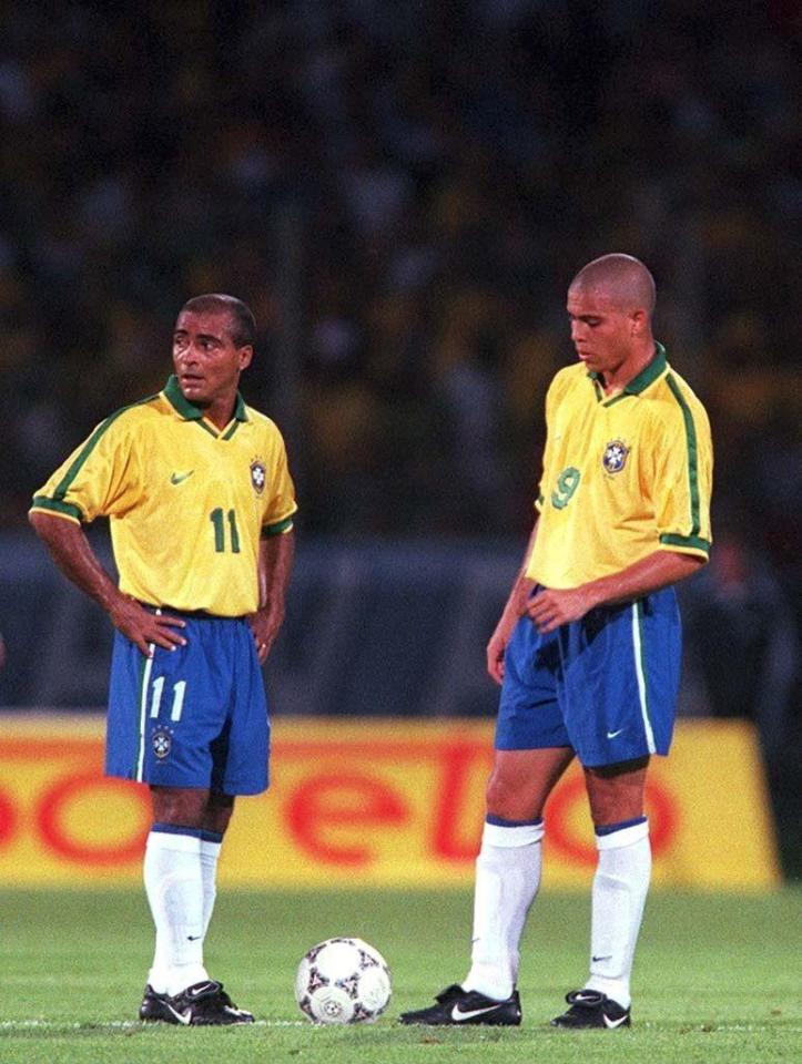  Alongside Ronaldo, Romario formed a lethal forward line for the South Americans