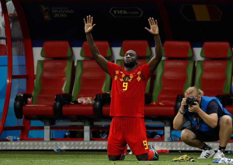  Lukaku has scored four goals during the World Cup - two behind Harry Kane