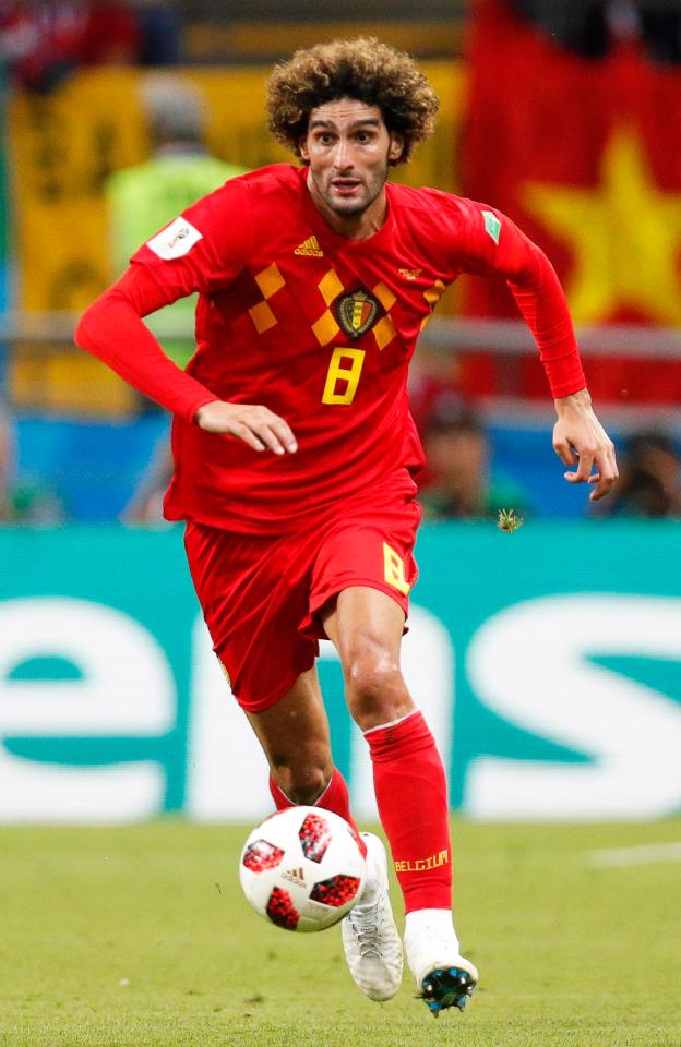  Belgium's midfield general Marouane Fellaini began life at the Purple and White