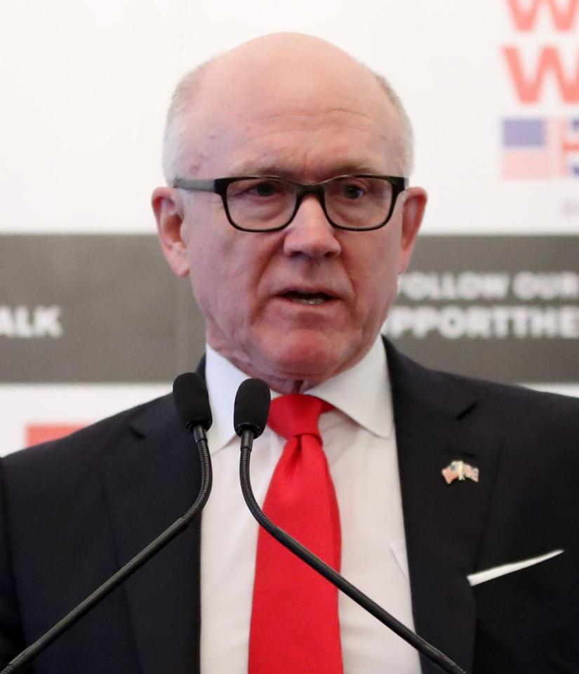  Donald Trump’s ambassador to the UK Woody Johnson said a trade deal between Britain and America is 'totally up in the air'