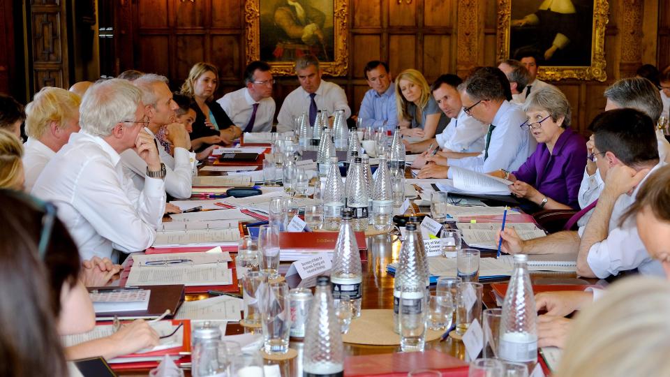  Theresa May negotiates compromise with ministers at crunch Chequers summit