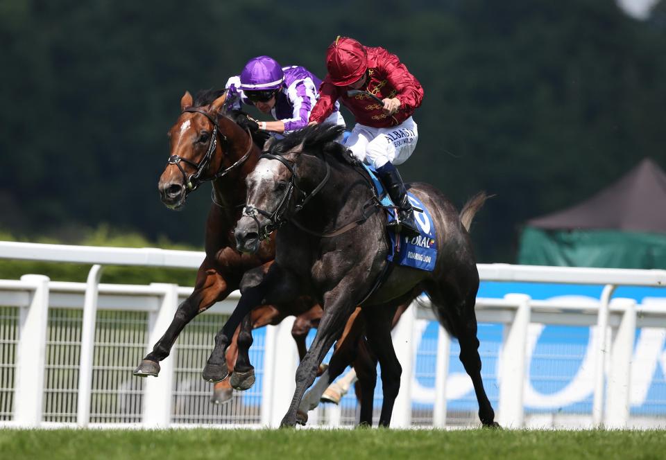  Roaring Lion and Oisin Murphy claimed their first Group 1 victory at Sandown