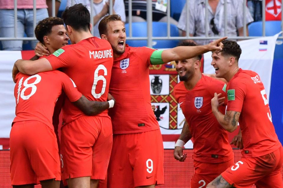  The song entered the charts last week at number 33 but has smashed its way to the top following England's 2-0 win in the quarter finals in Russia yesterday