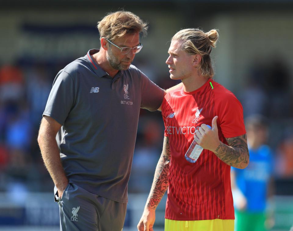  Jurgen Klopp is not happy with the stick Lorius Karius has taken over the past two months