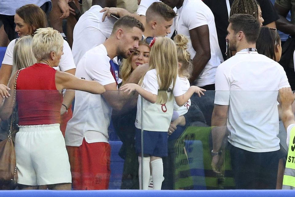  Henderson must have been exhausted but found the energy to have a word with his daughter in the stands