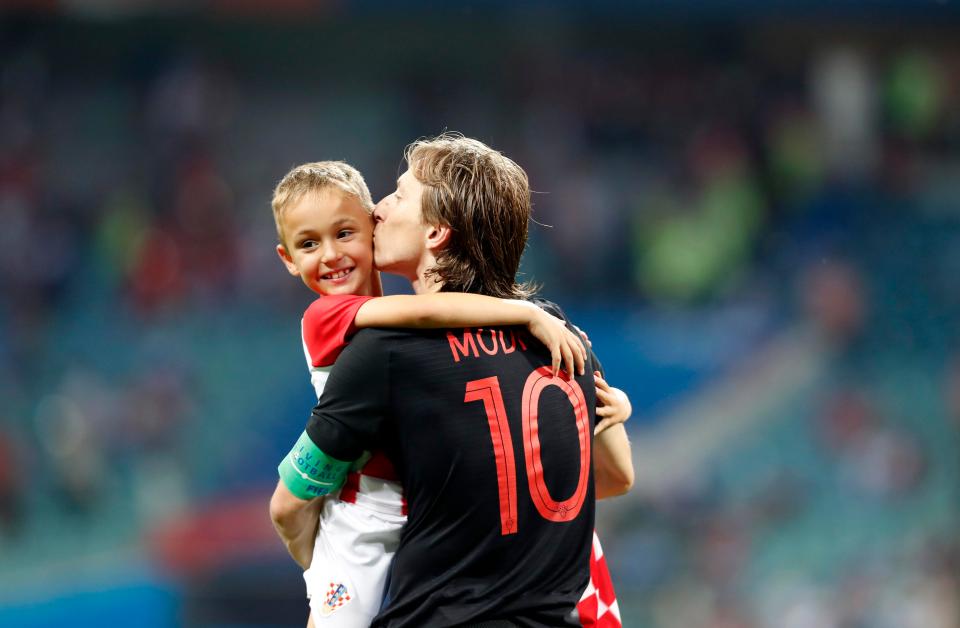  Family man Modric has a son called Ivano