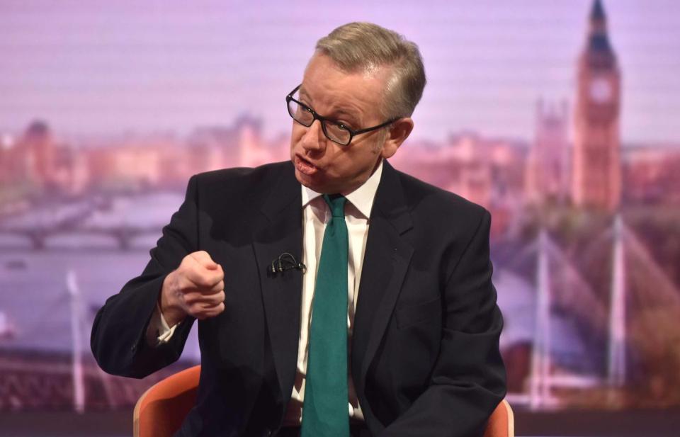  Environment Secretary Michael Gove accused hardline Brexiteers of 'fake and mock outrage'