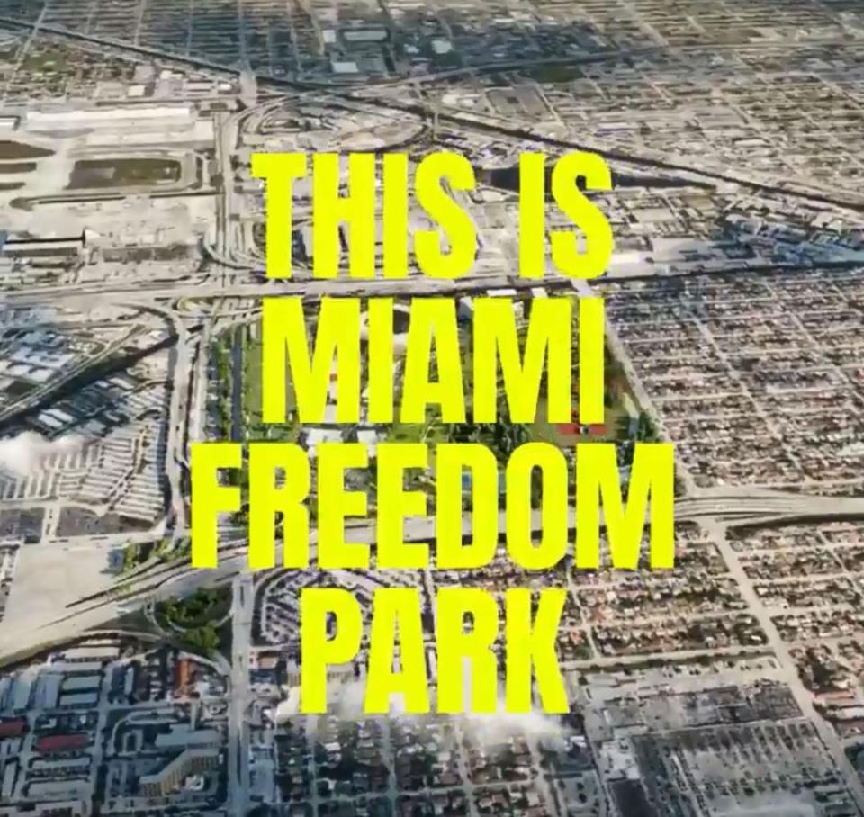  The ideas for Miami Freedom Park were teased in a video posted to social media