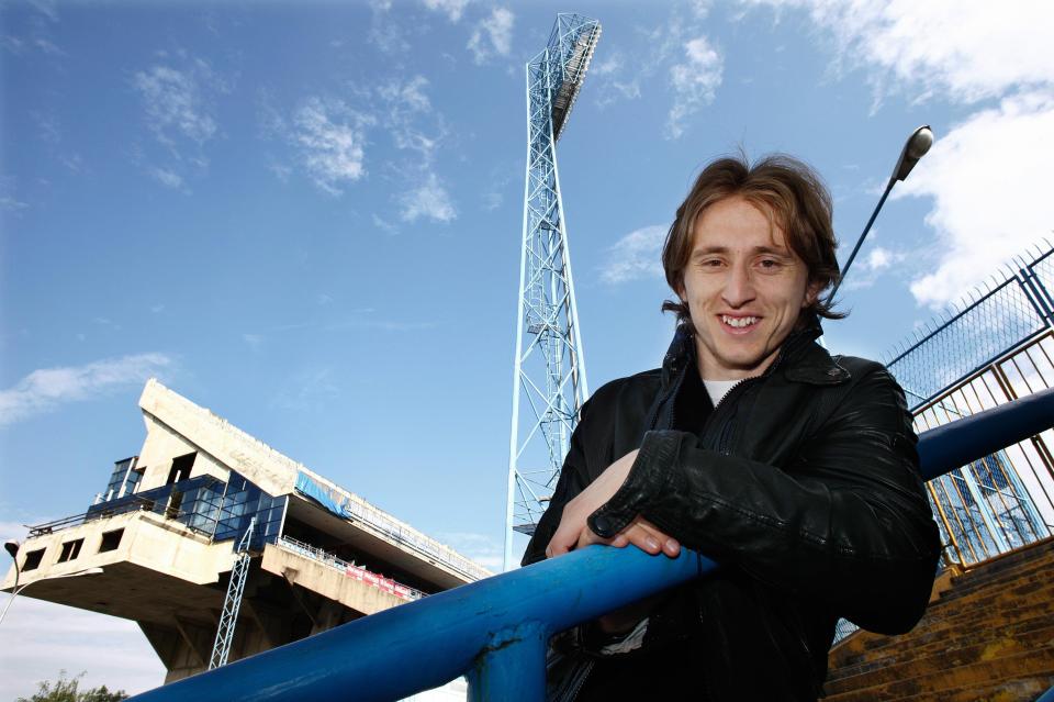  As a young teen, Modric starred in midfield for Dinamo Zagreb