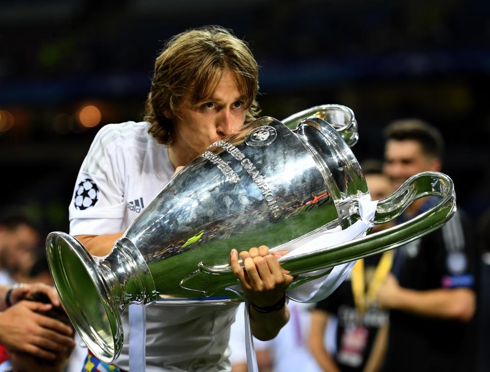  During his career with Real Madrid, Modric has lifted the Champions League four times