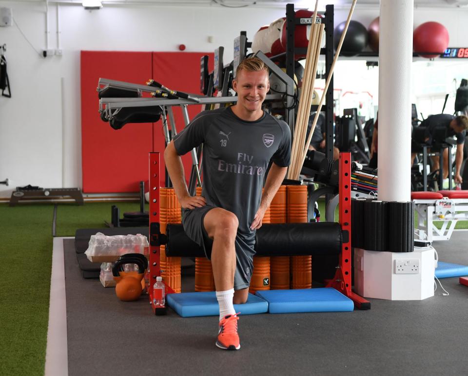  New Arsenal keeper Bernd Leno has reported for pre-season training