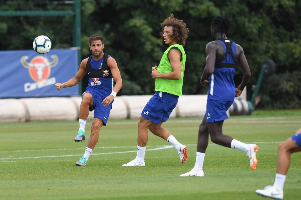  David Luiz, centre, may get a fresh start at Chelsea when Conte leaves