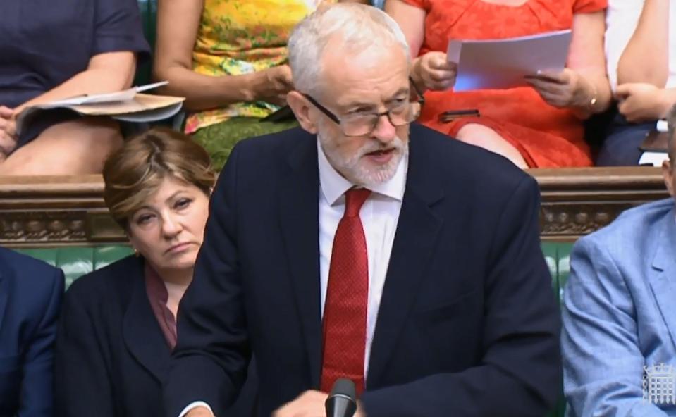  Jeremy Corbyn prompted laughs when he demanded the Government give over and let Labour take charge