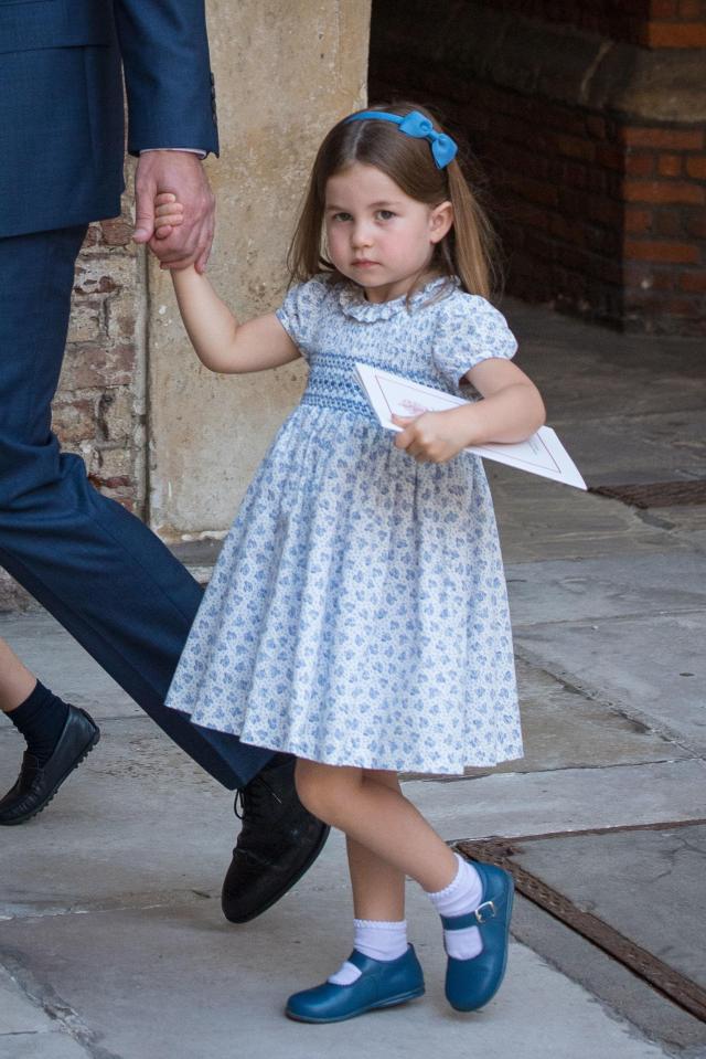  The cheeky royal put the press pack in their place as she left the chapel with the rest of her family