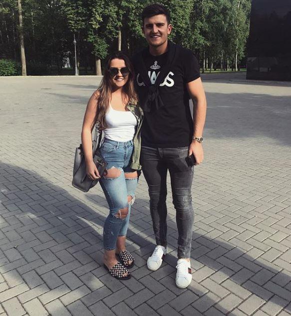  England star Harry Maguire with sister Daisy in Russia for the World Cup