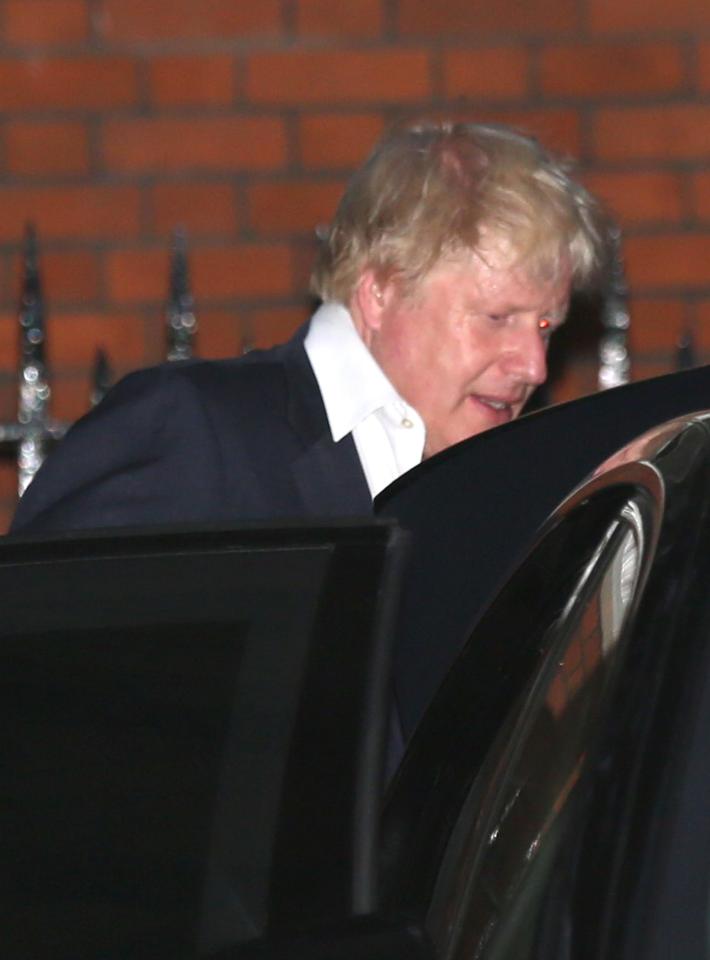  Boris Johnson leaves Carlton House after his resignation on July 9