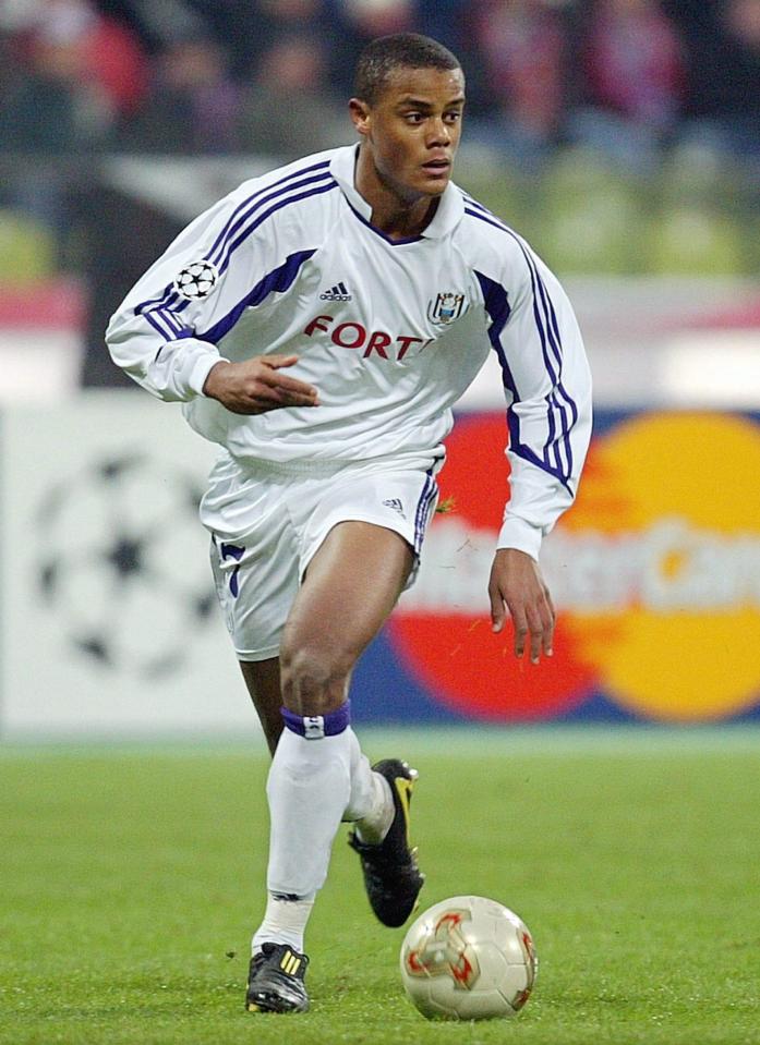  Kompany made his debut with Anderlecht aged 17