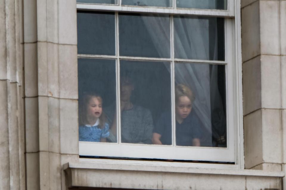  Charlotte pressed her face against the window pane as the crowd of thousands lined the Mall this afternoon