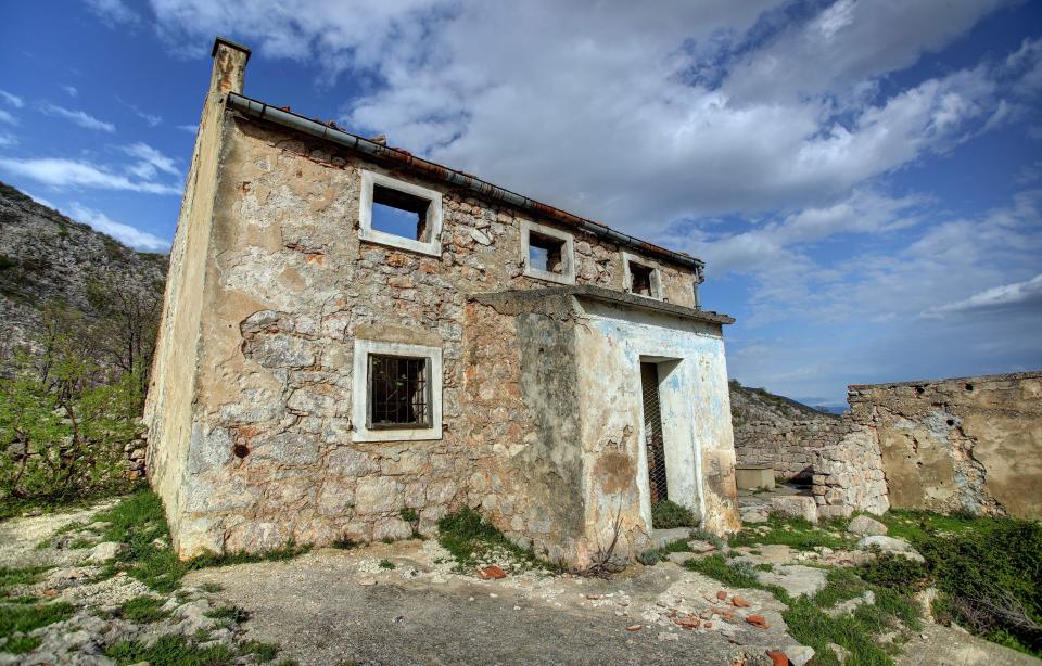  The burned-out former house Modric lived in with his grandfather