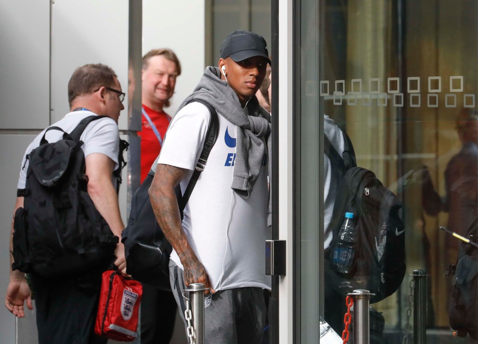 Manchester United star Ashley Young looks prepared for the showdown with Croatia