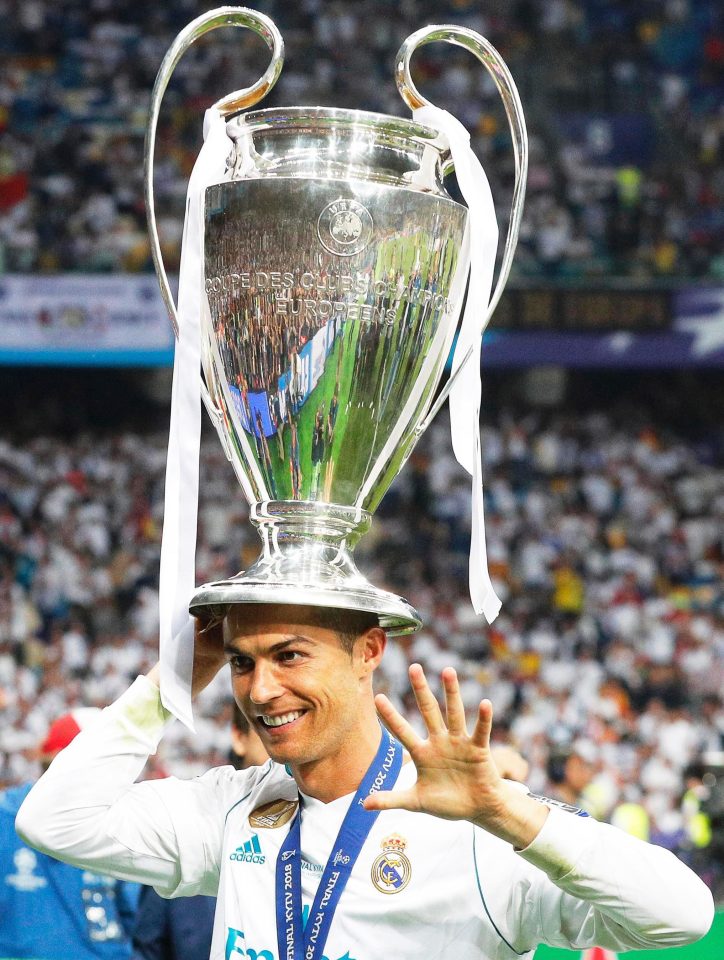  Cristiano Ronaldo finished his stint at Real Madrid by winning the Champions League for the fourth term