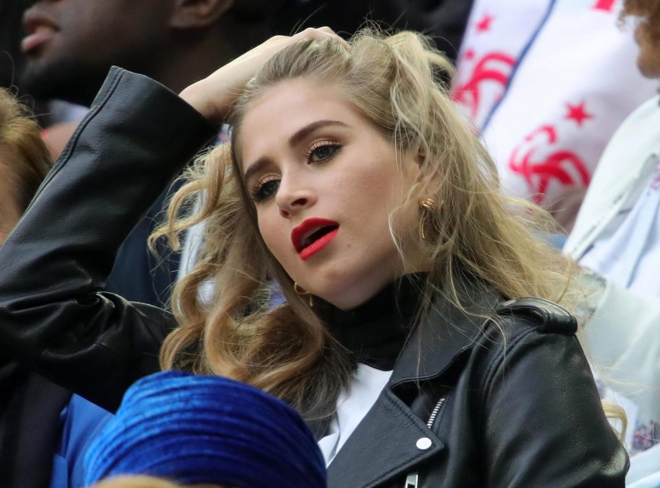  Maria Salaues was alongside the midfielder's mother in the stands