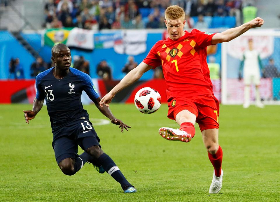  N'Golo Kante helped keep Belgium playmaker Kevin De Bruyne quiet