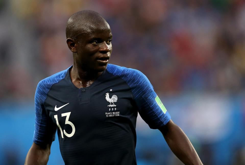  Kante is currently starring for France at the World Cup