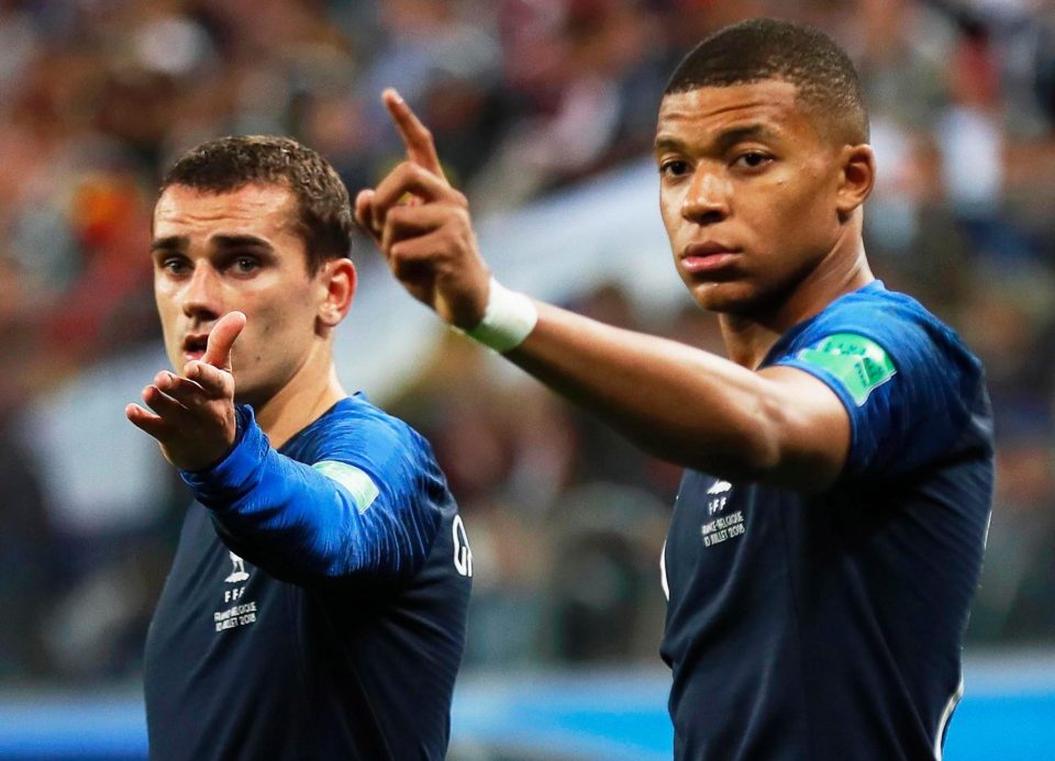  Antoine Griezmann and Kylian Mbappe would need a hat-trick in the World Cup final to draw level with Kane's six-goal tally