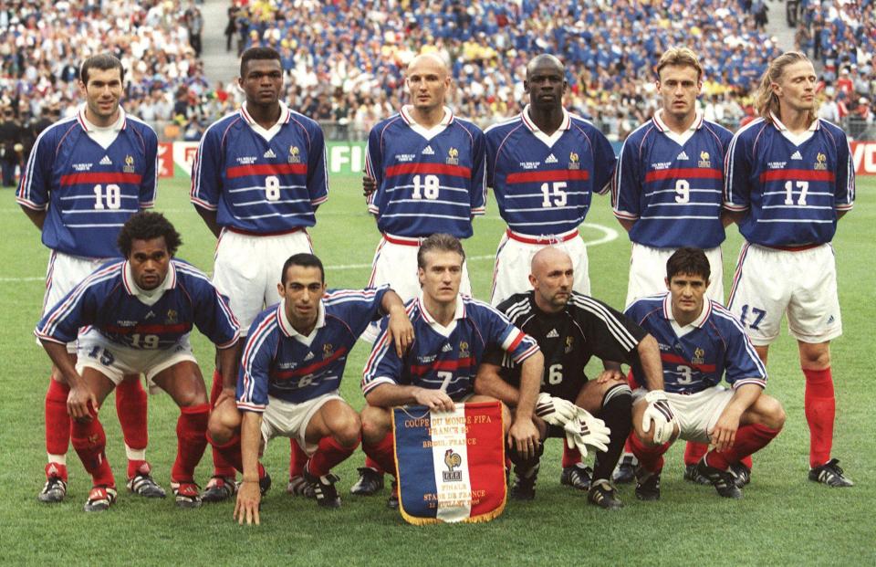  Current boss Didier Deschamps was captain of the team that won the 1998 final against Brazil