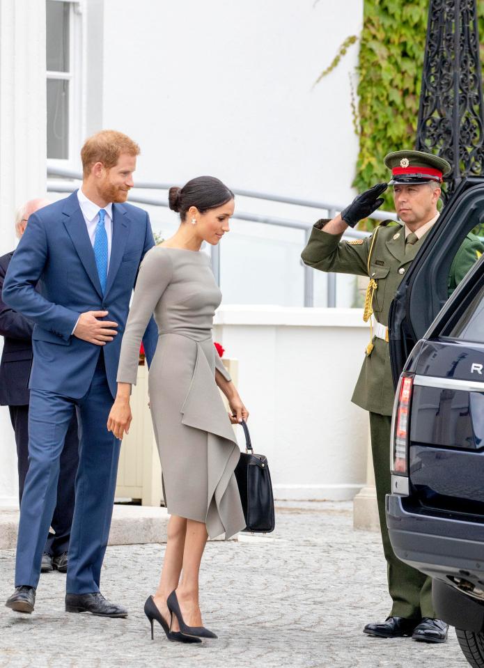  The Duchess of Sussex, 36, kicked off the day at the official residence of President Michael D Higgin