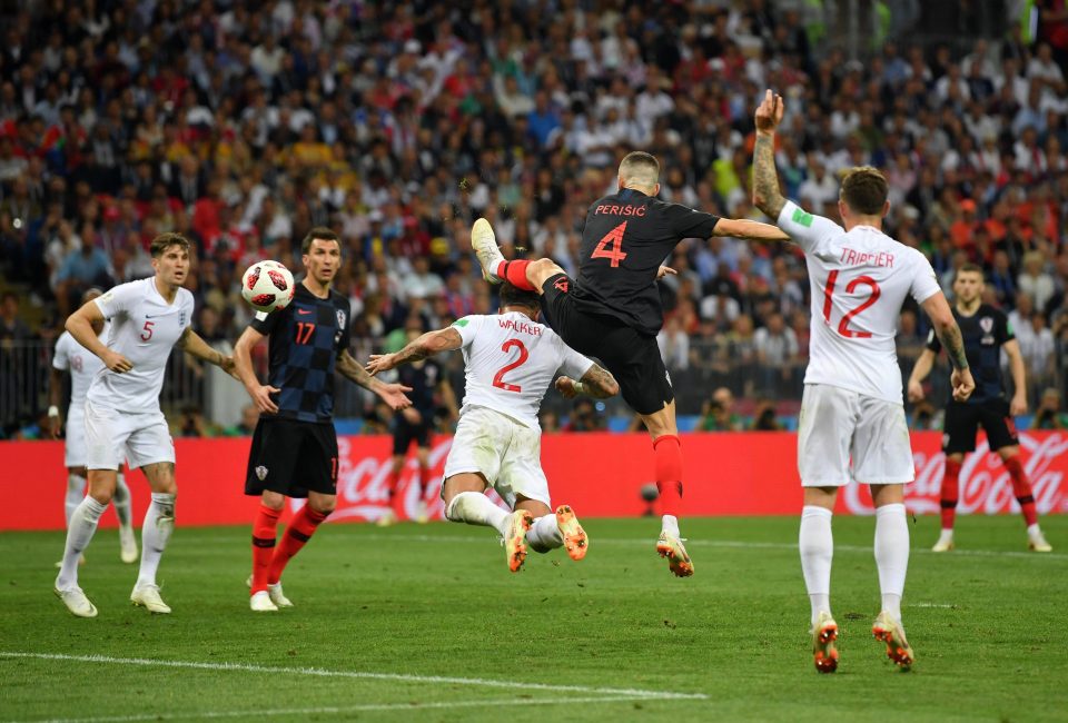  Ivan Perisic raised his boot to score Croatia's equaliser