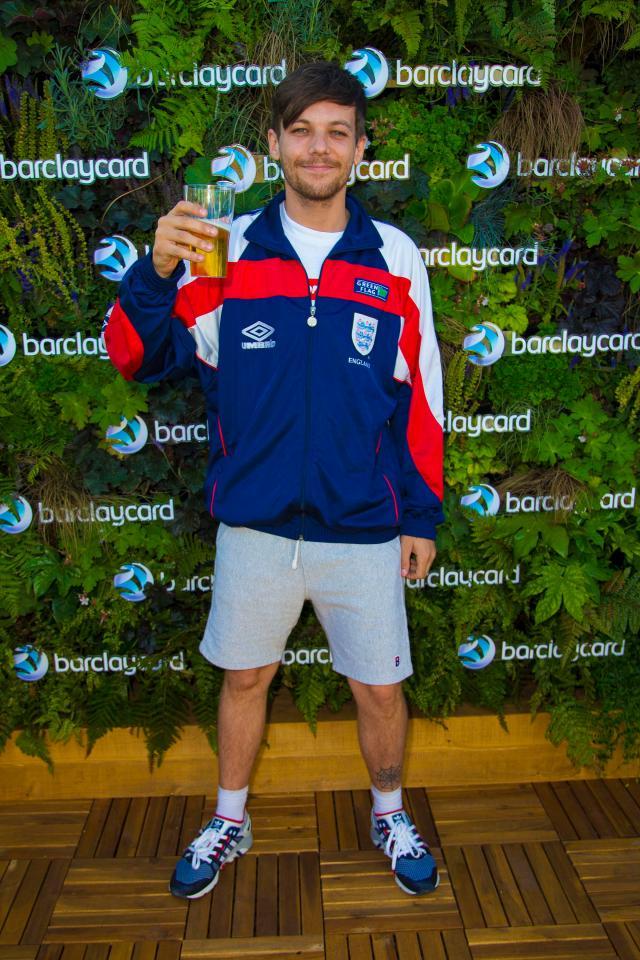  He was joined by former One Direction star Louis Tomlinson