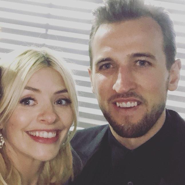  She also posted a snap of herself posing with Harry Kane