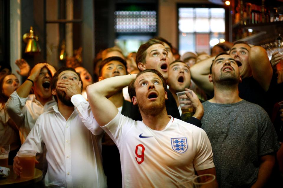  There was disbelief in pubs across the country as Croatia took the lead in extra-time