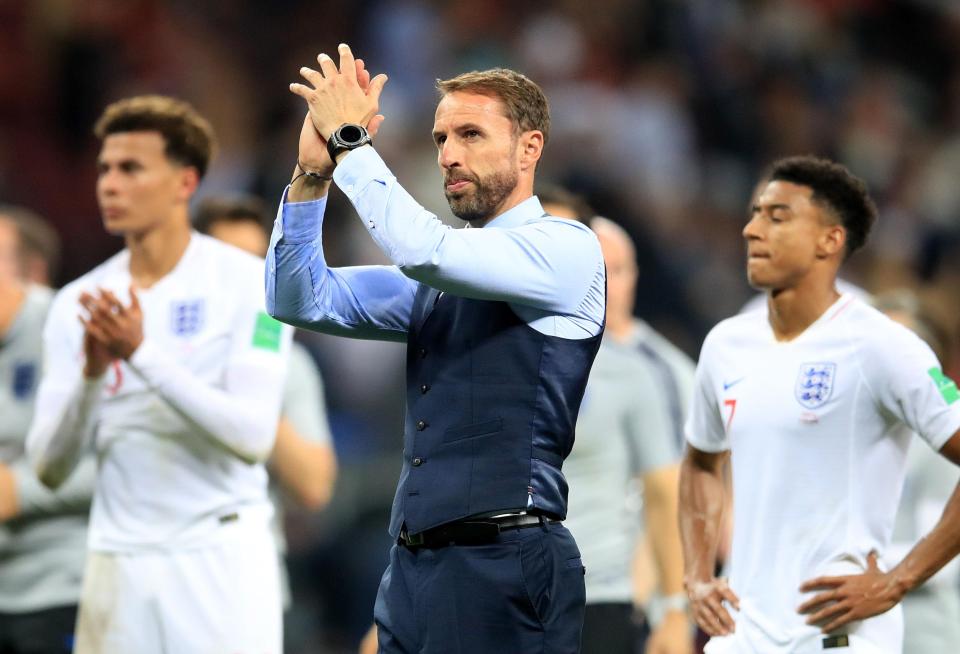  Gareth Southgate's side crashed out of the World Cup after losing to Croatia