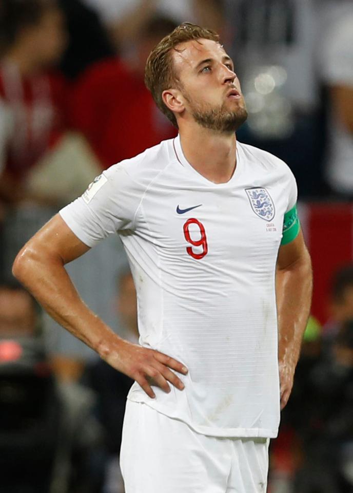  Harry Kane struggled with fatigue in the latter stages of the World Cup