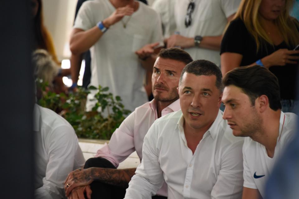  The former Three Lions captain couldn't raise a smile as he watched the game in Miami