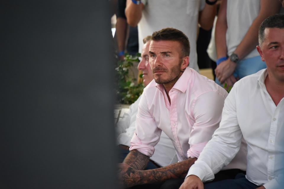  David Beckham looked miserable as England crashed out of the World Cup