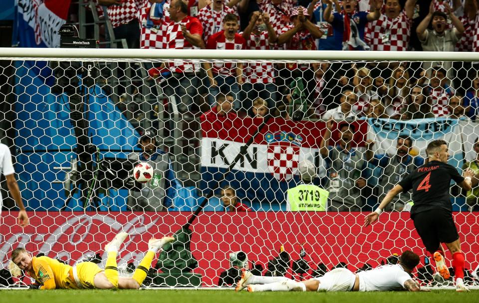  England players were left devastated after Mario Mandzukic's goal